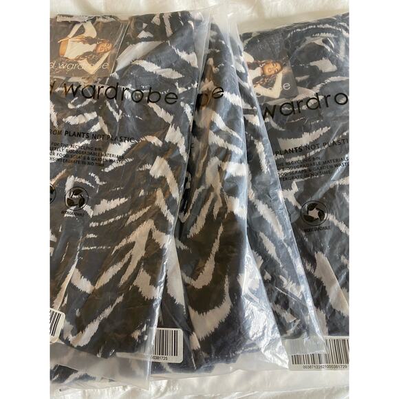 NAKED WARDROBE Cross Front Zebra Print Mesh Top - Picture 4 of 4